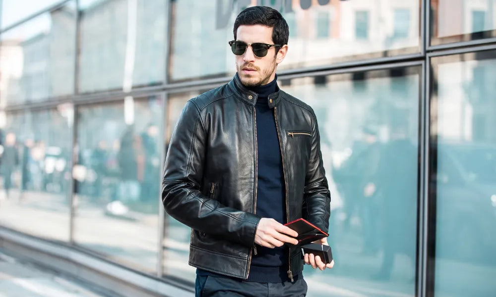 Modern leather jacket outfit demonstrating why leather jackets remain in style in 2026.