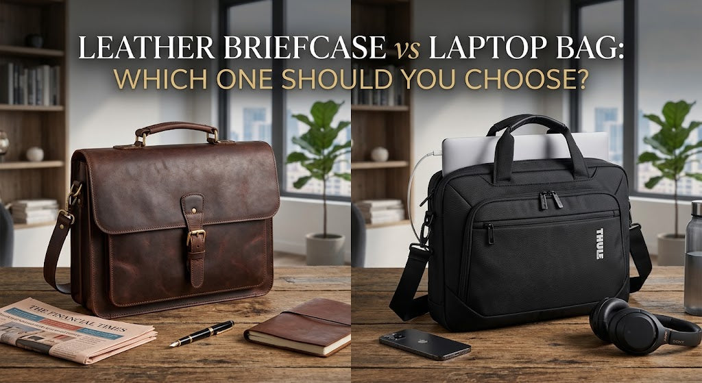 Leather Briefcase vs Laptop Bag: Which One Should You Choose?