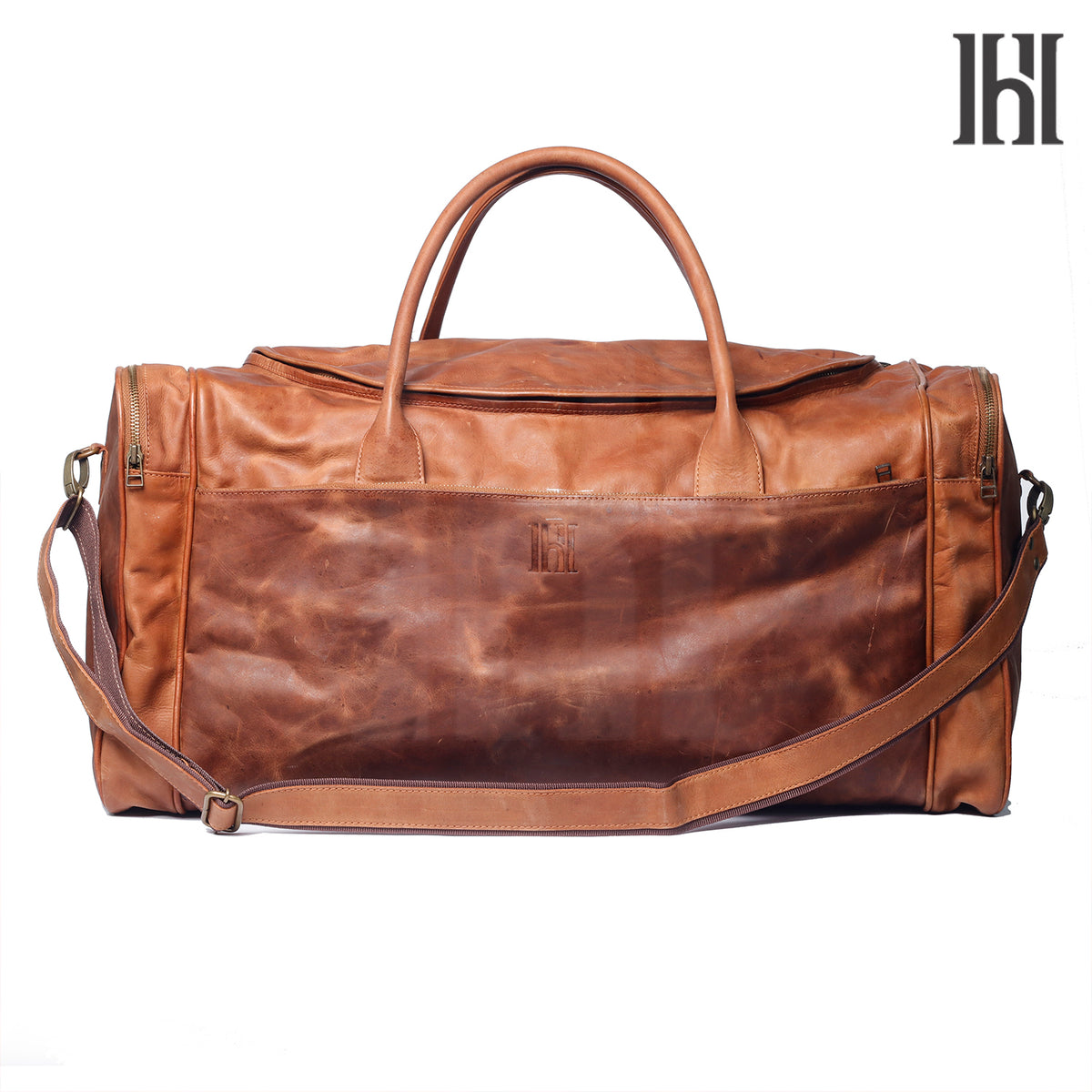 Large leather Duffle Bag for travel