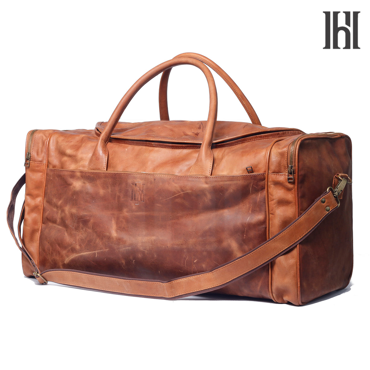 Large leather Duffle Bag for travel