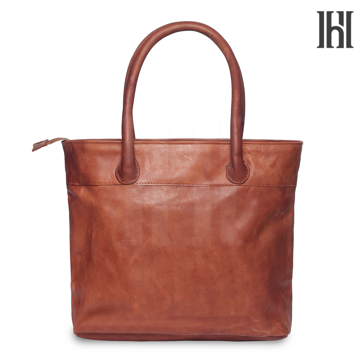 Classic leather tote bag for women's