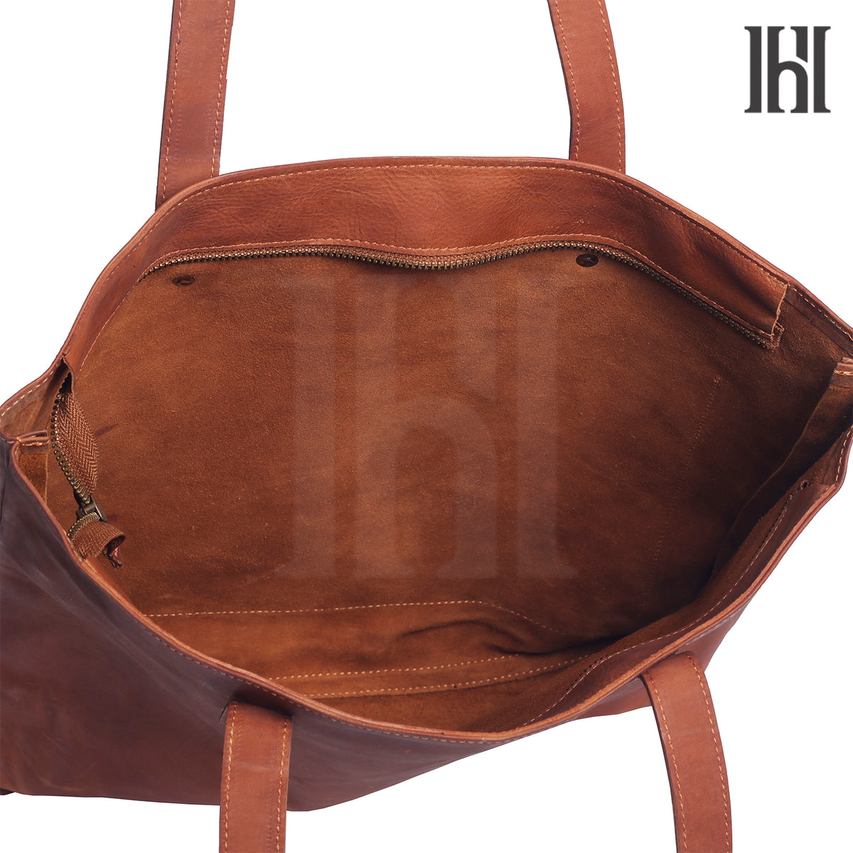 Ladies leather tote bag