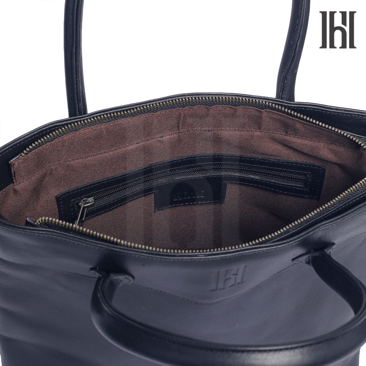 Classic leather tote bag for women's
