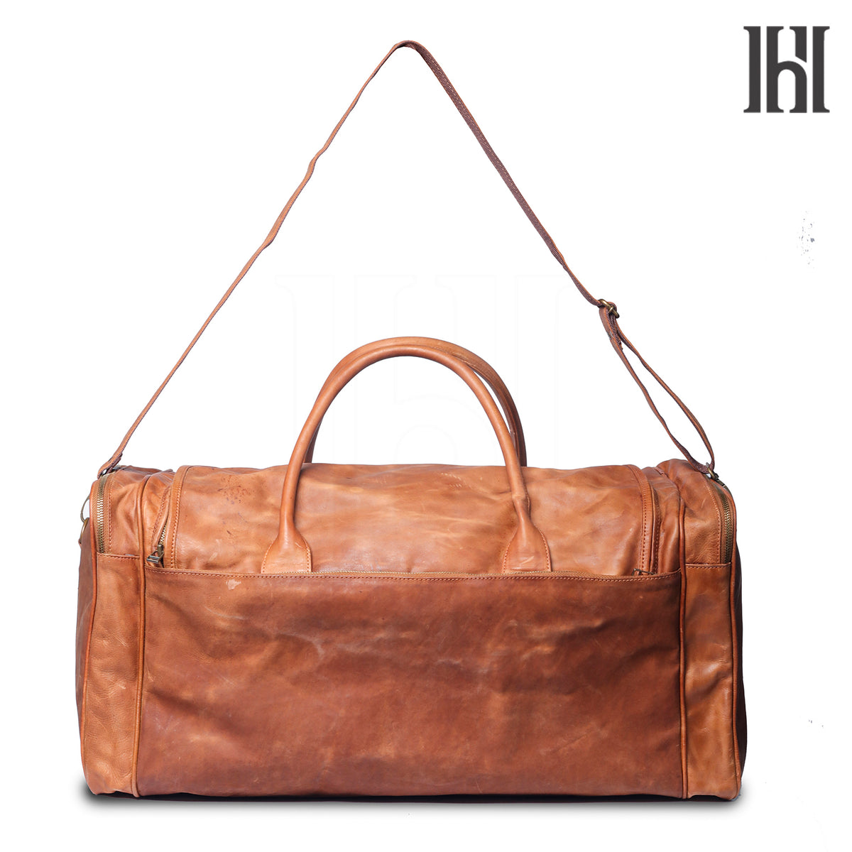 Large leather Duffle Bag for travel