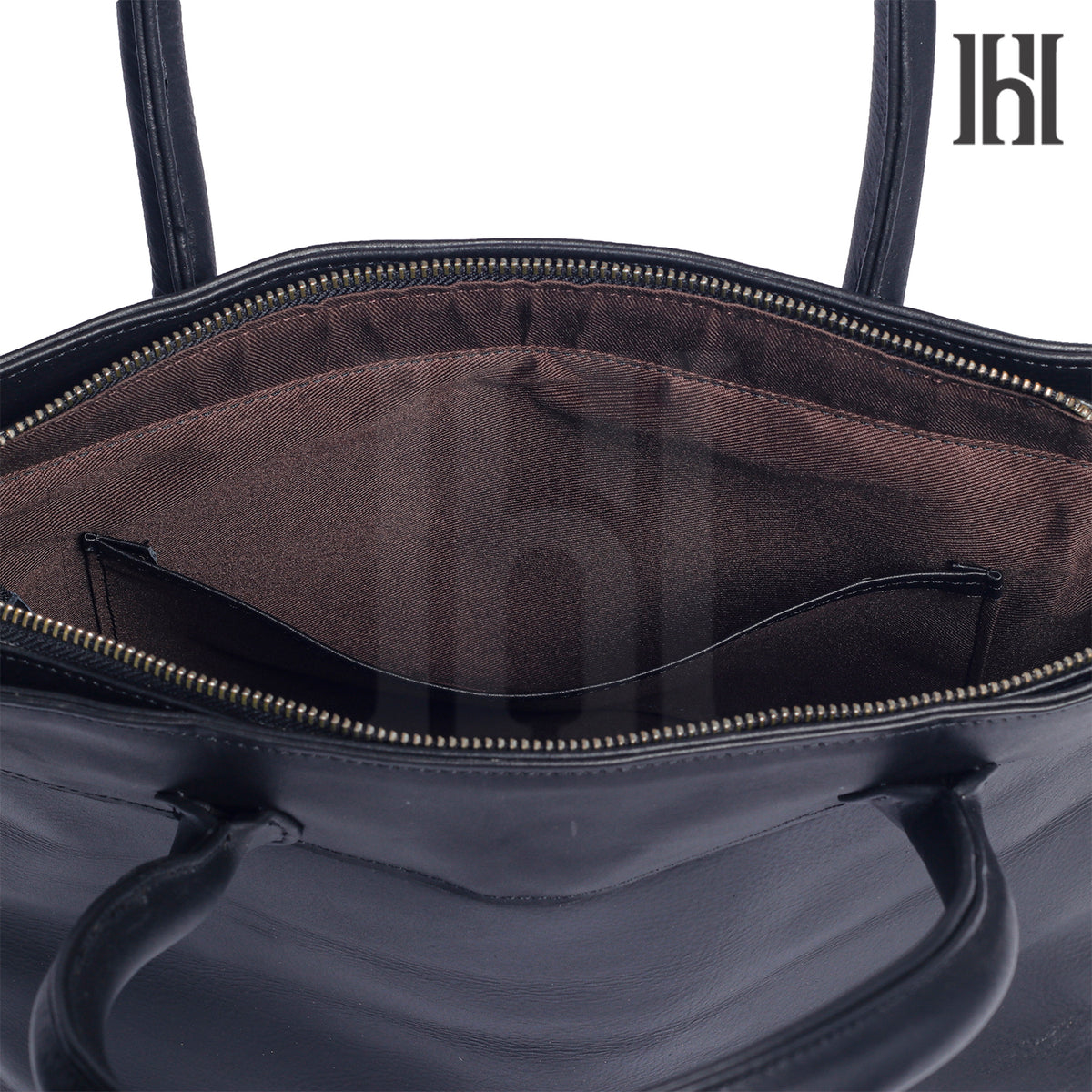 Classic leather tote bag for women's