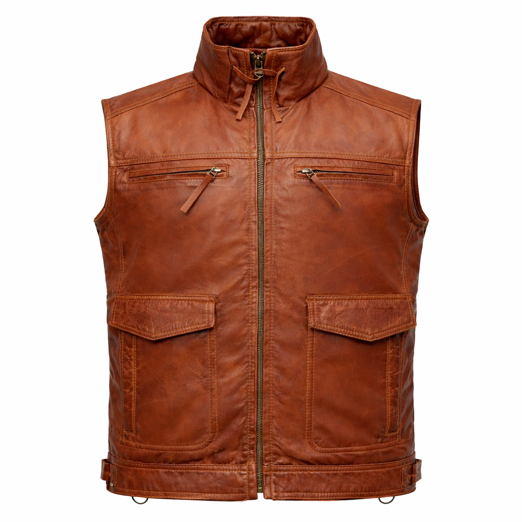 Original Leather West for Men – Classic Handcrafted Leather Vest