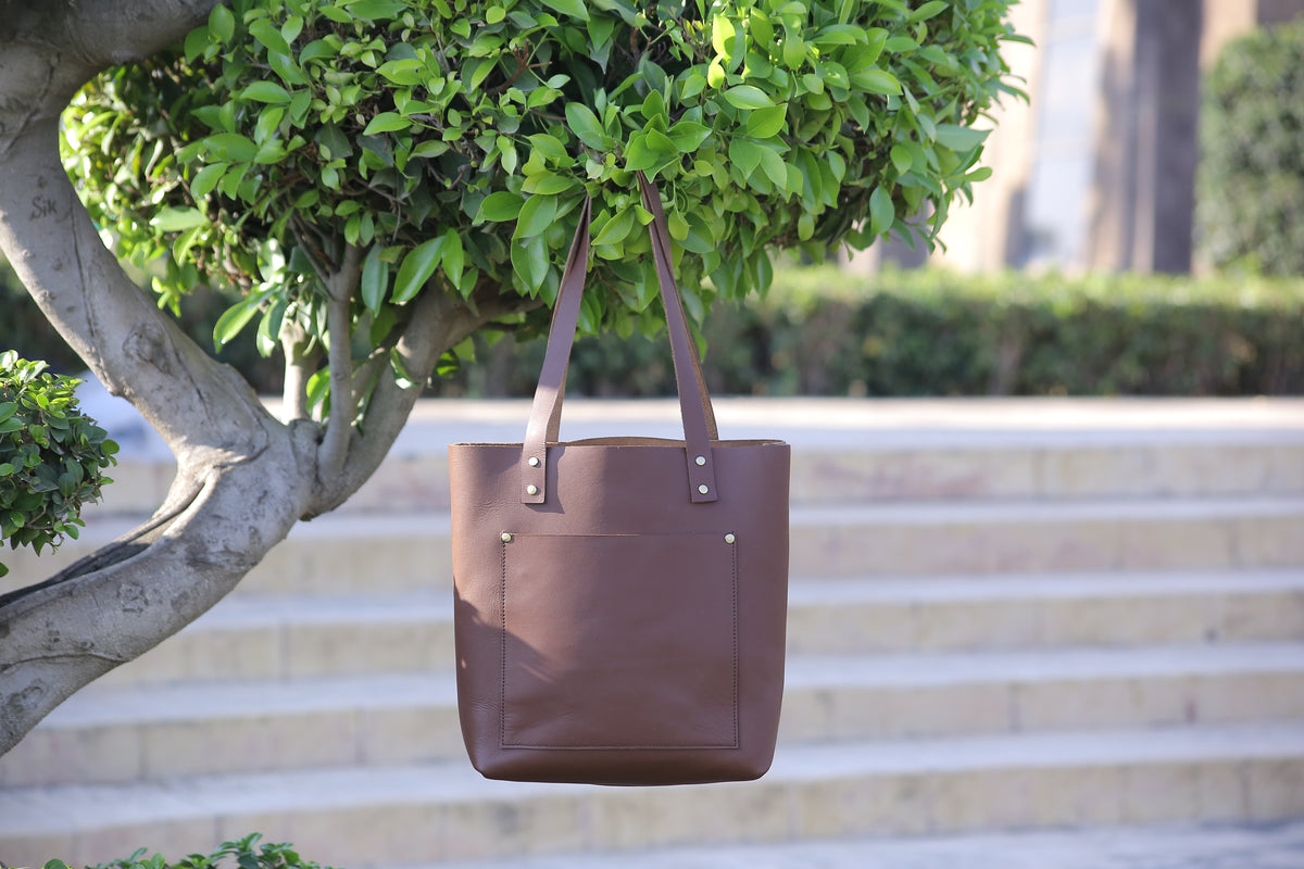 Leather handbag for women&#39;s, shopping bag
