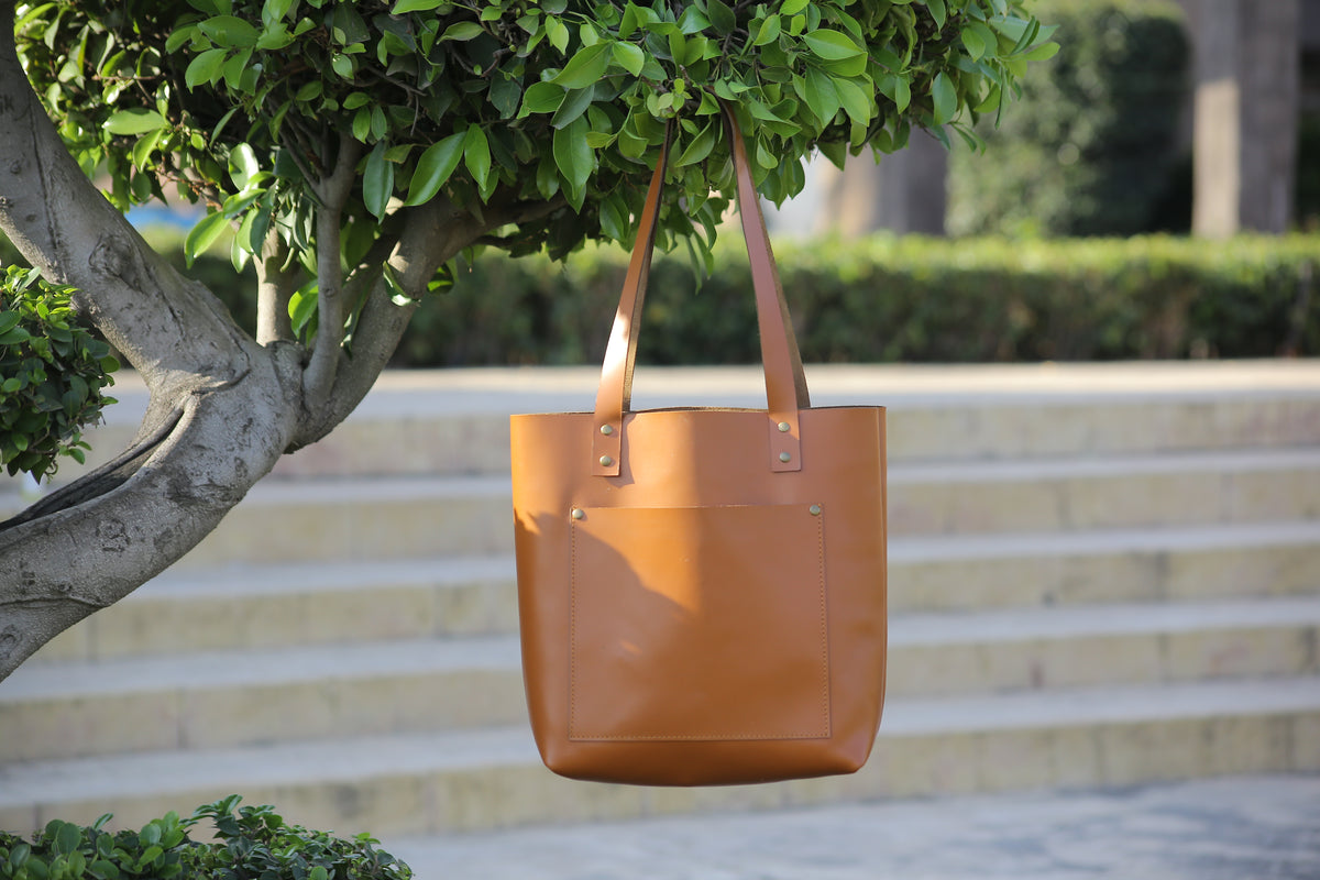 Leather handbag for women&#39;s, shopping bag