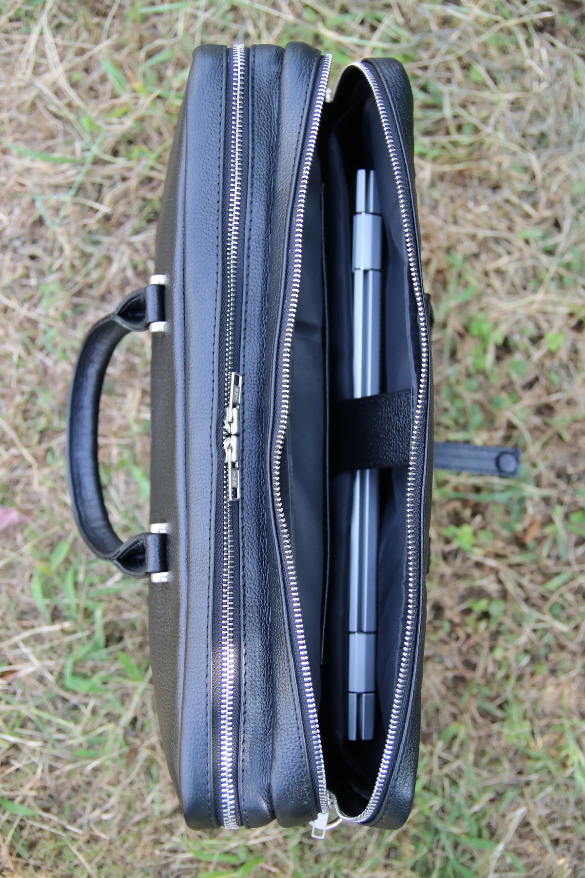 premium leather laptop bag, leather briefcase organizer bag