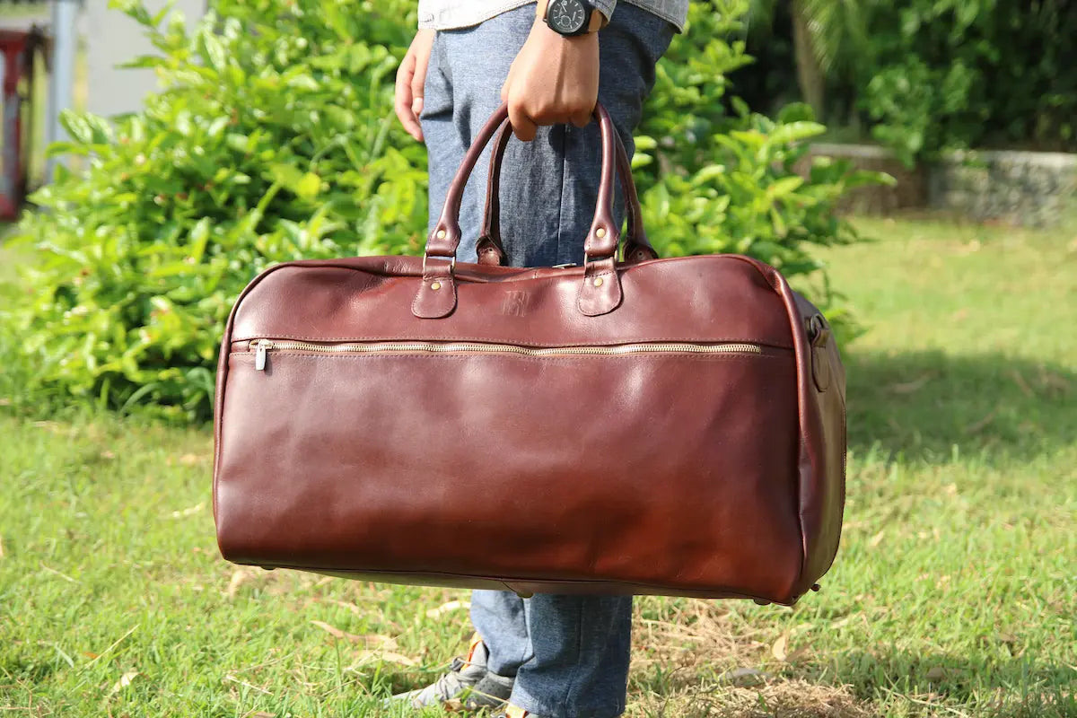 Leather Duffle Bag for luggage