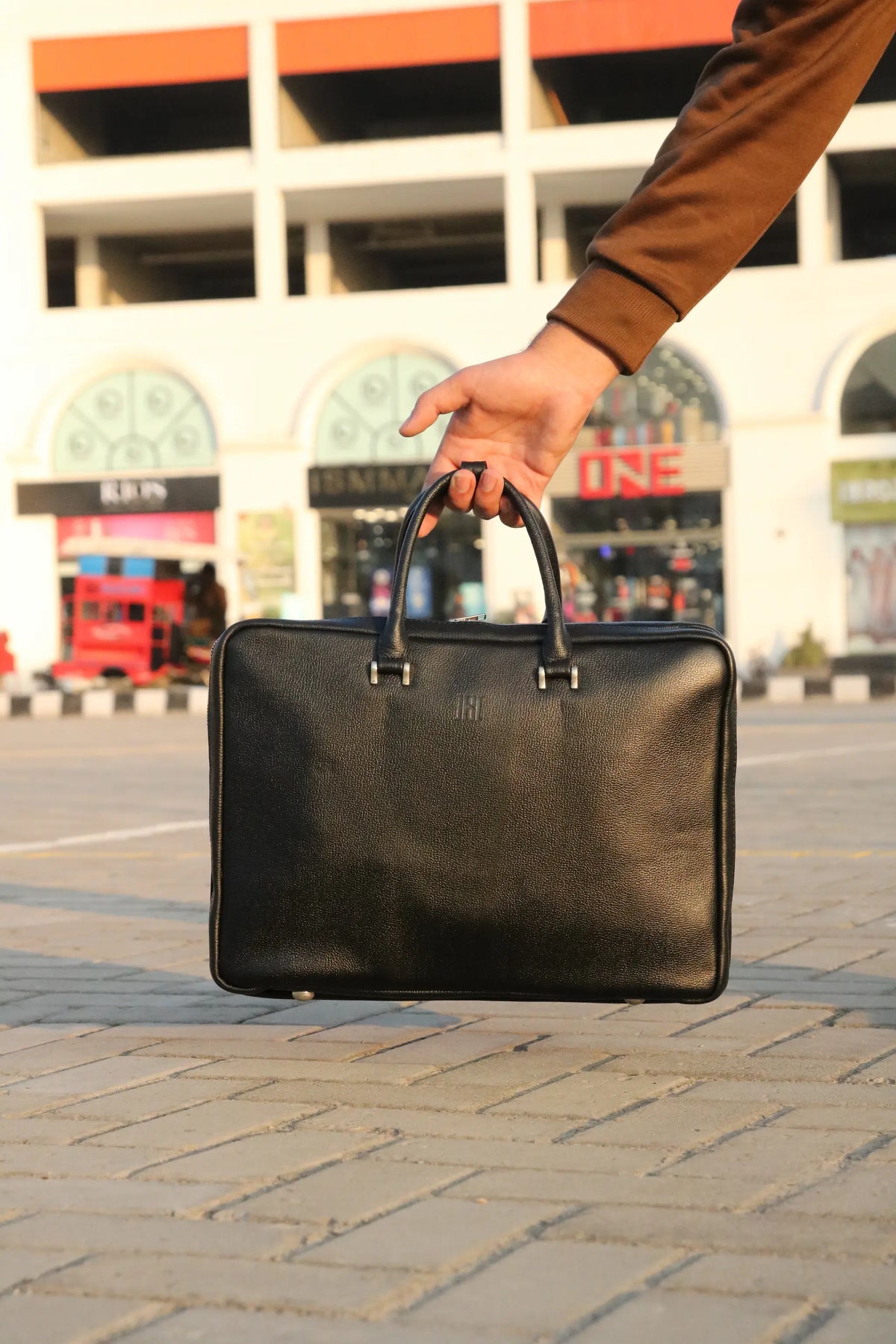 premium leather laptop bag, leather briefcase organizer bag