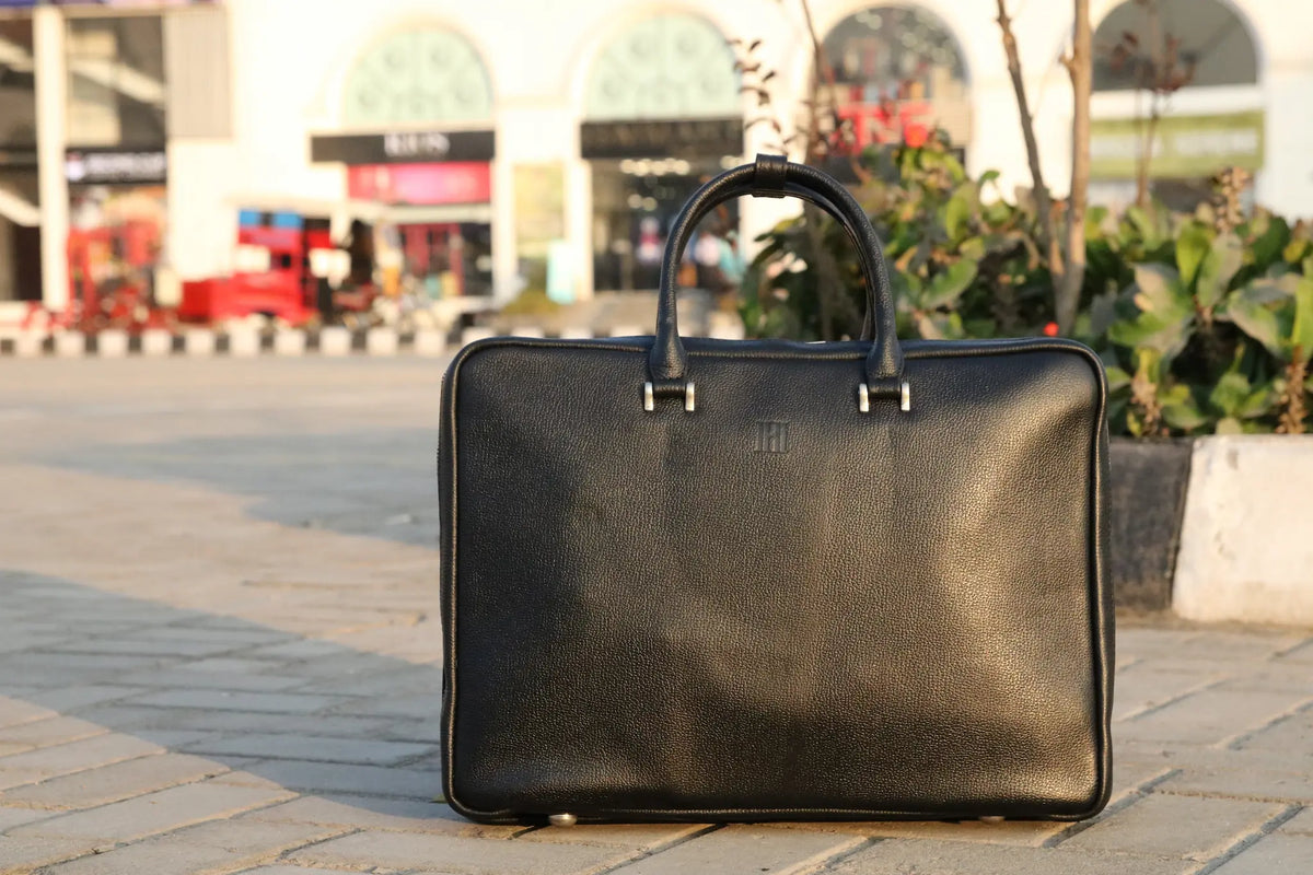 premium leather laptop bag, leather briefcase organizer bag