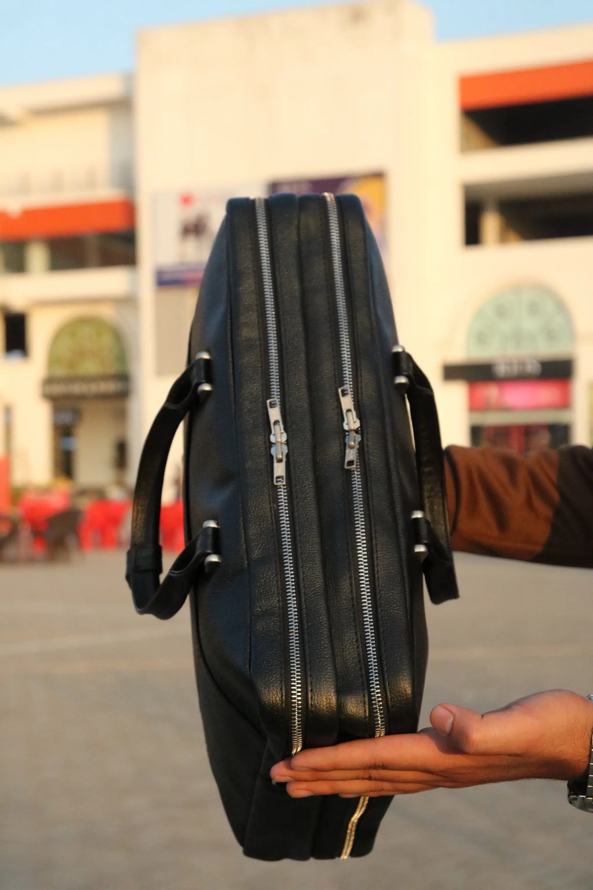 premium leather laptop bag, leather briefcase organizer bag