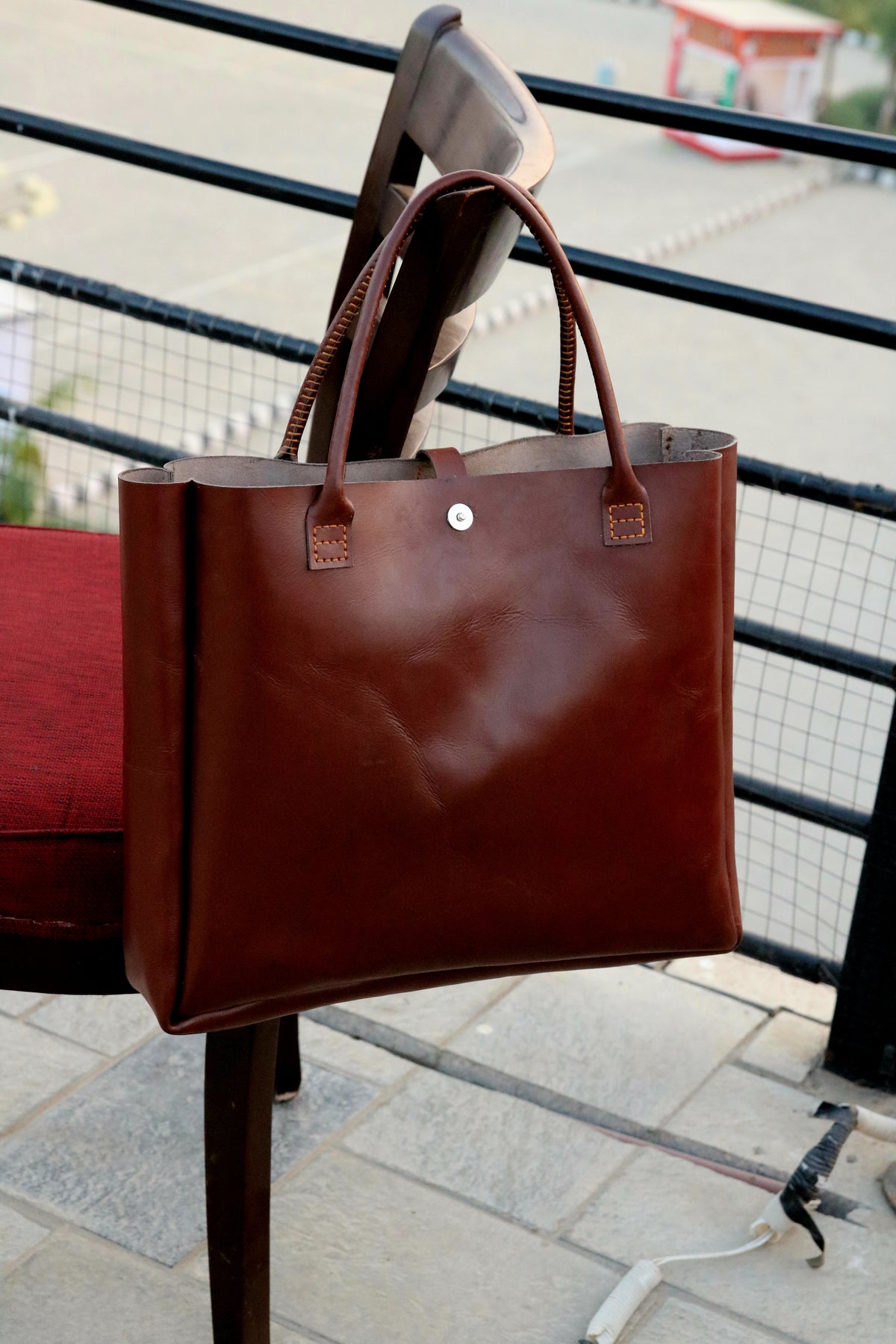 Ladies leather tote bag, women&#39;s handbag