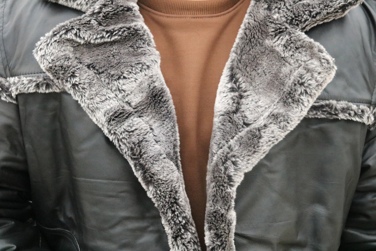 Premium long fur coat, original long fur coat with ultra soft fur