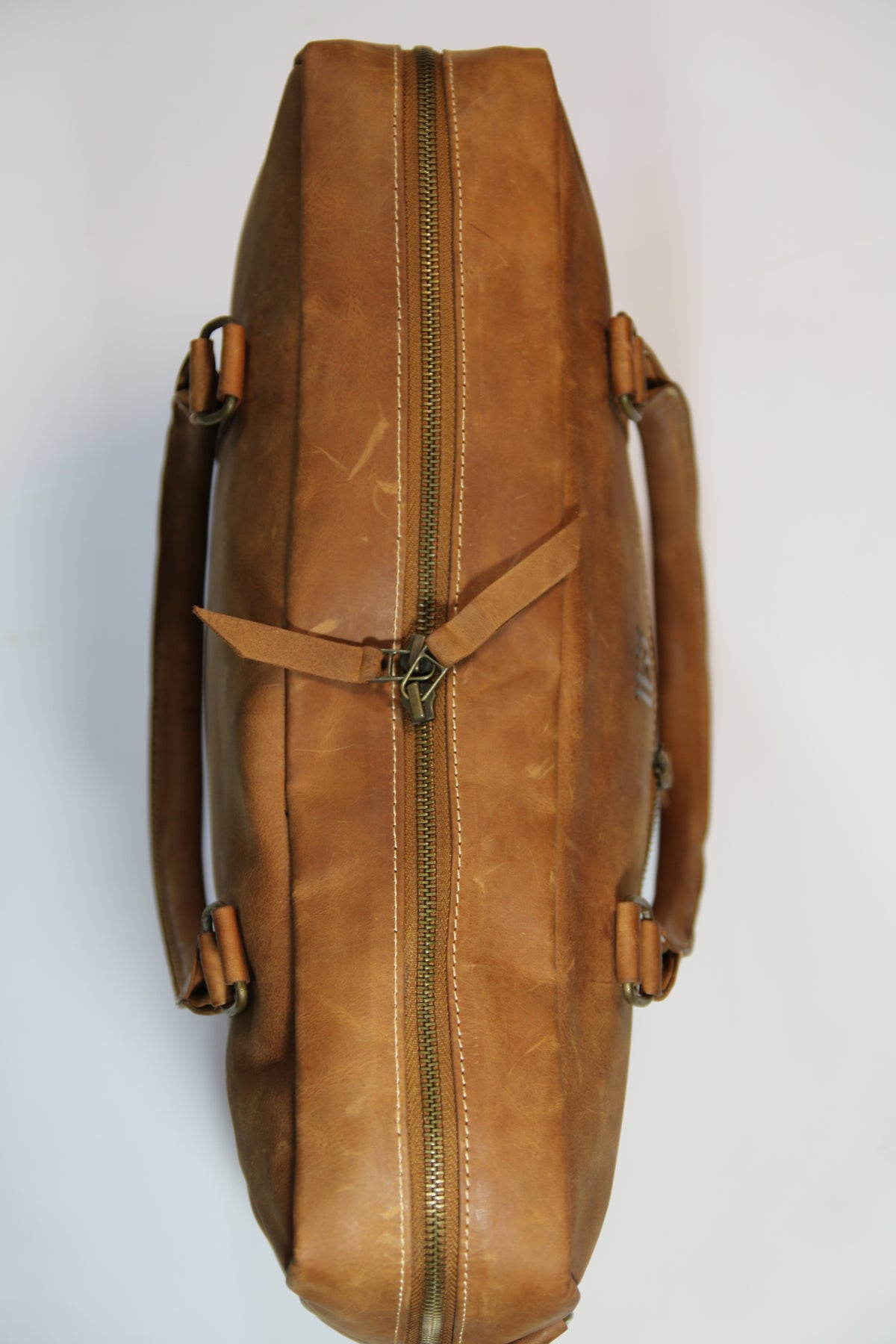 Mens leather Messenger laptop bag