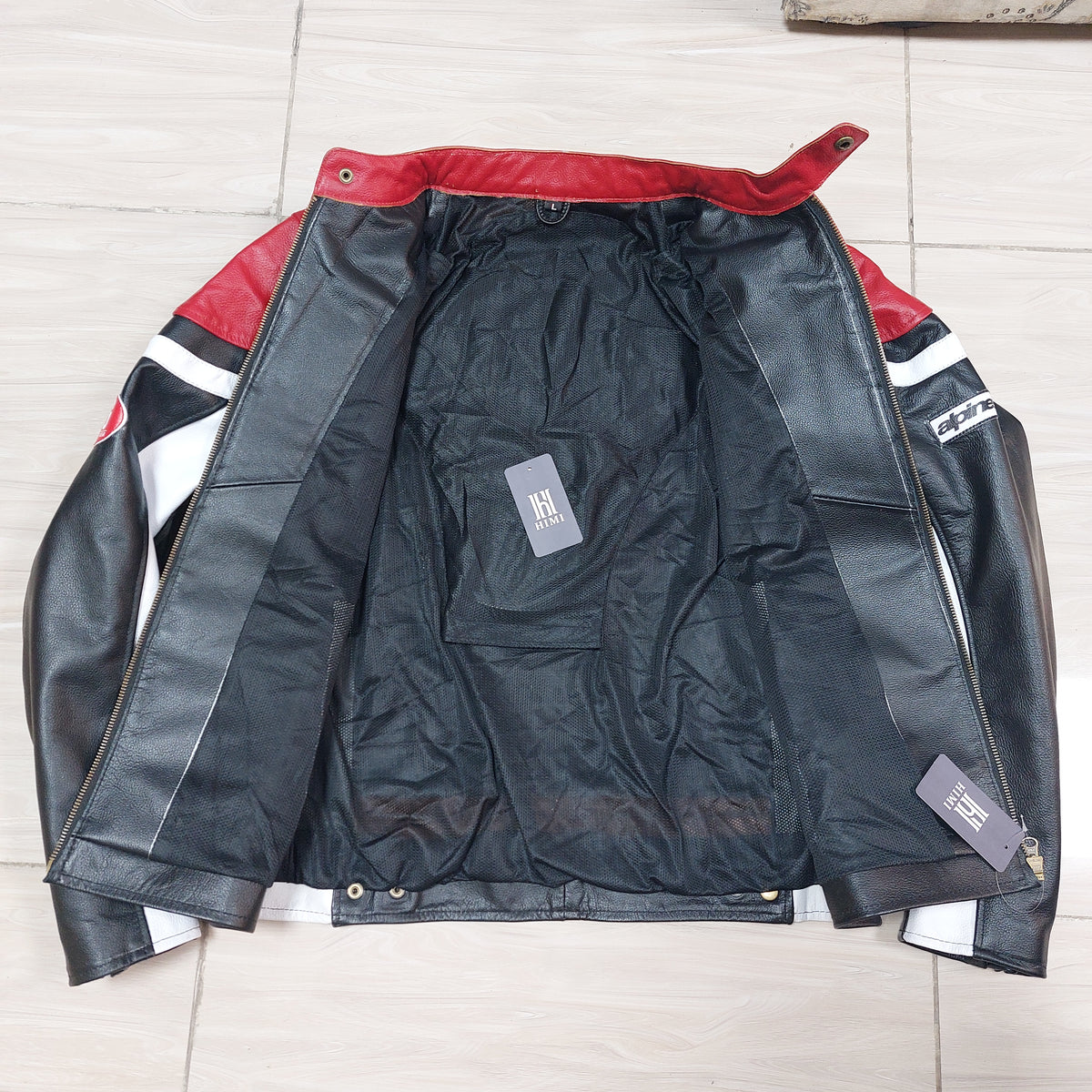 Red Bull Racing Motorcycle Leather Jacket
