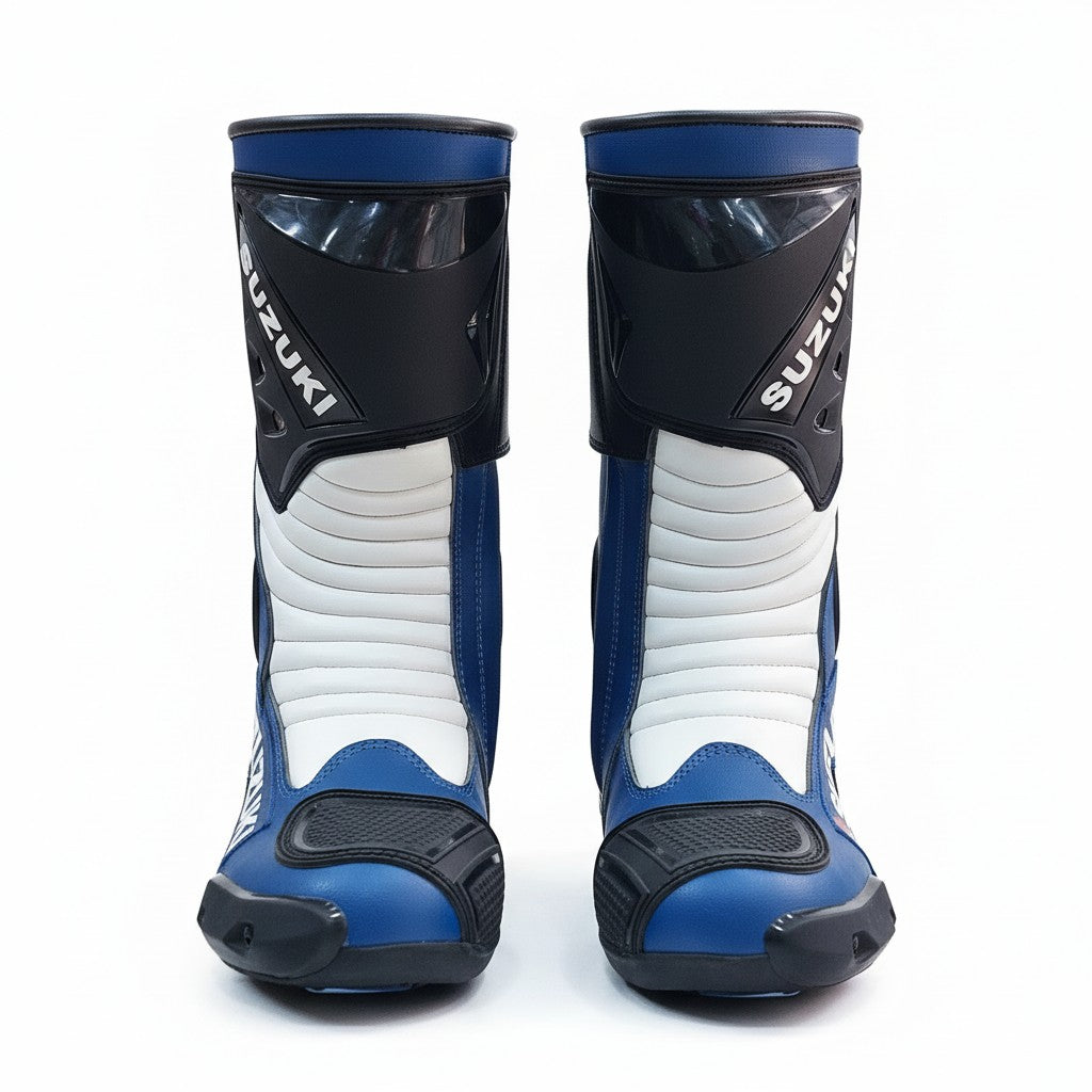 Suzuki GSX-R Motorcycle Racing Boots