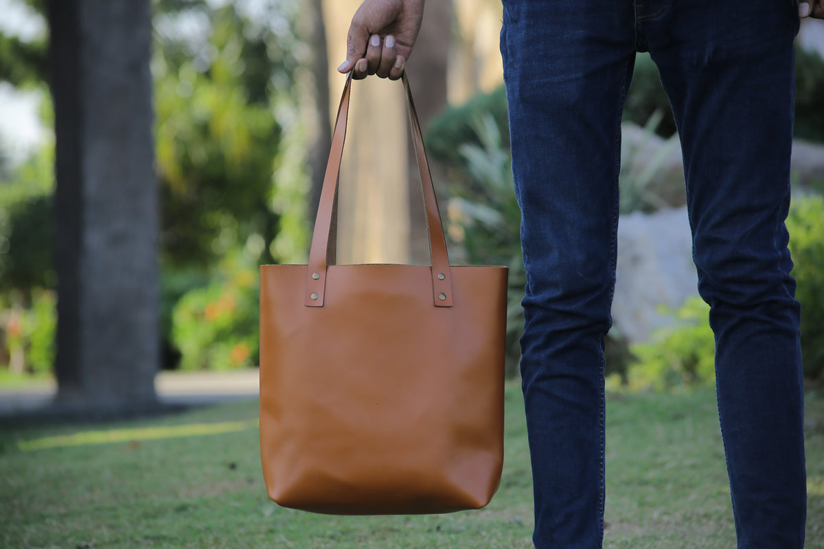 Leather handbag for women&#39;s, shopping bag