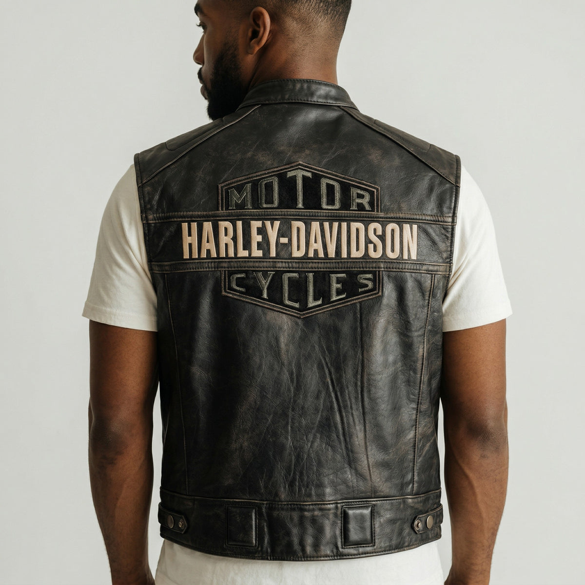 Harley-Davidson Men's Passing Link Leather Vest
