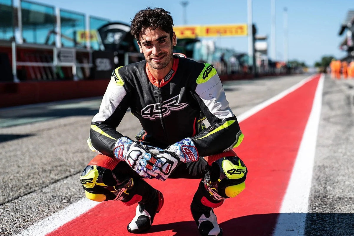 Motorbike racing leather suit MS-015, motorbike leather suit