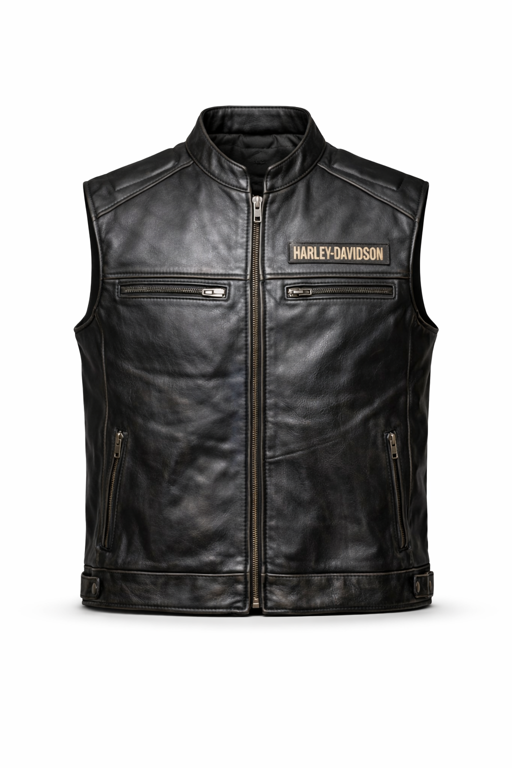 Harley-Davidson Men's Passing Link Leather Vest