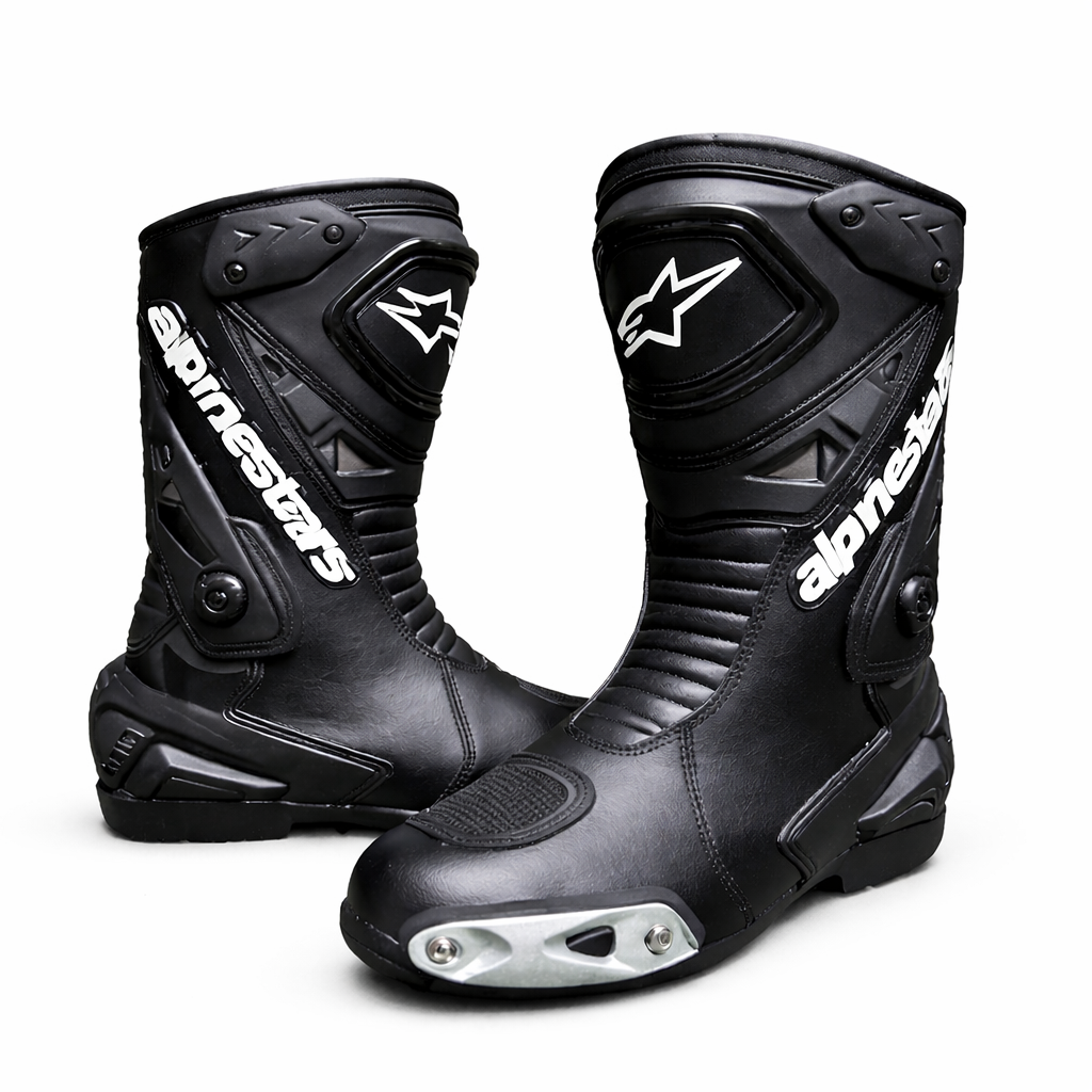 Alpinestars Motorcycle Racing Boots | Black Edition