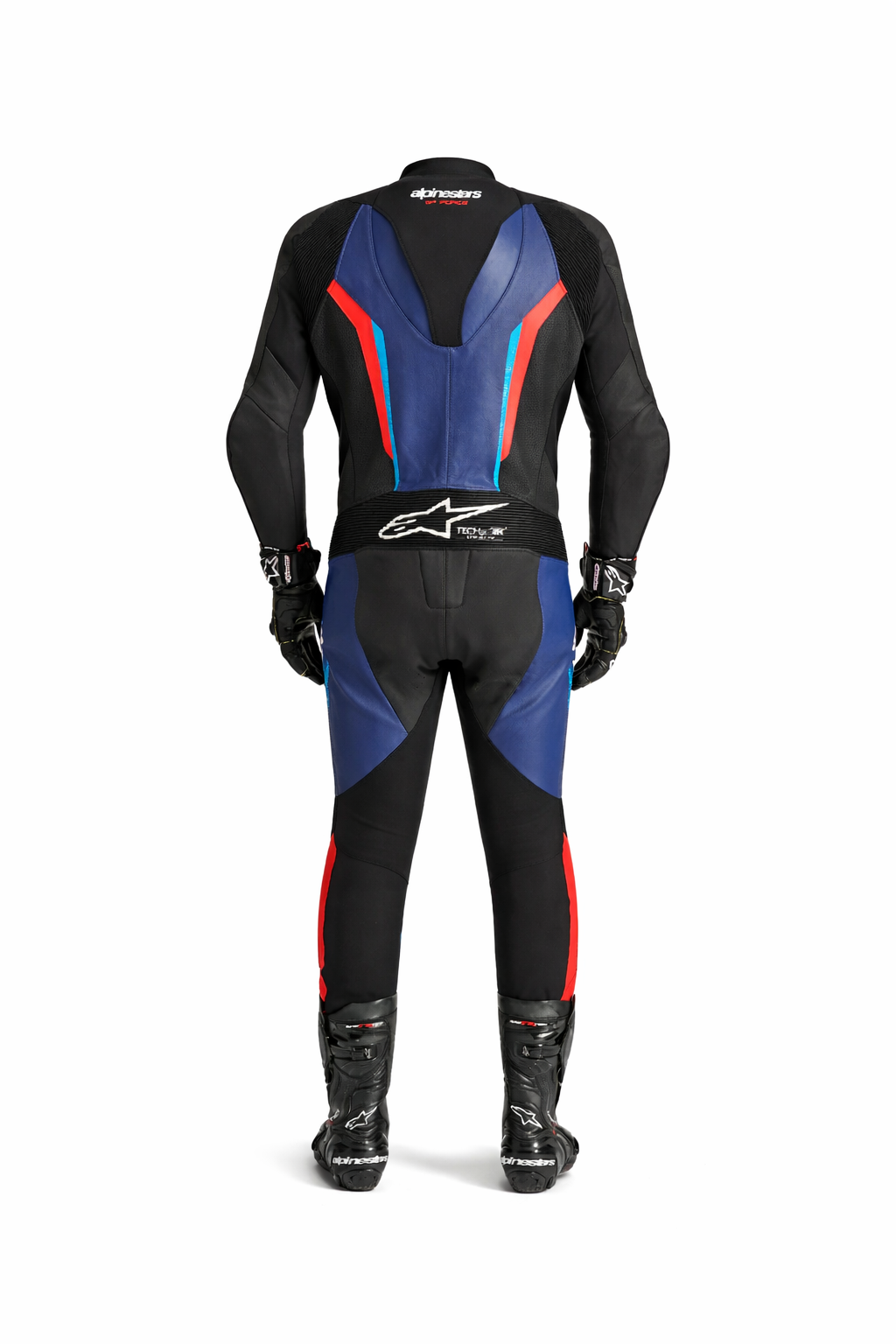 Alpinestars GP Force V2 One-Piece Racing Leather Suit | Black Blue Red