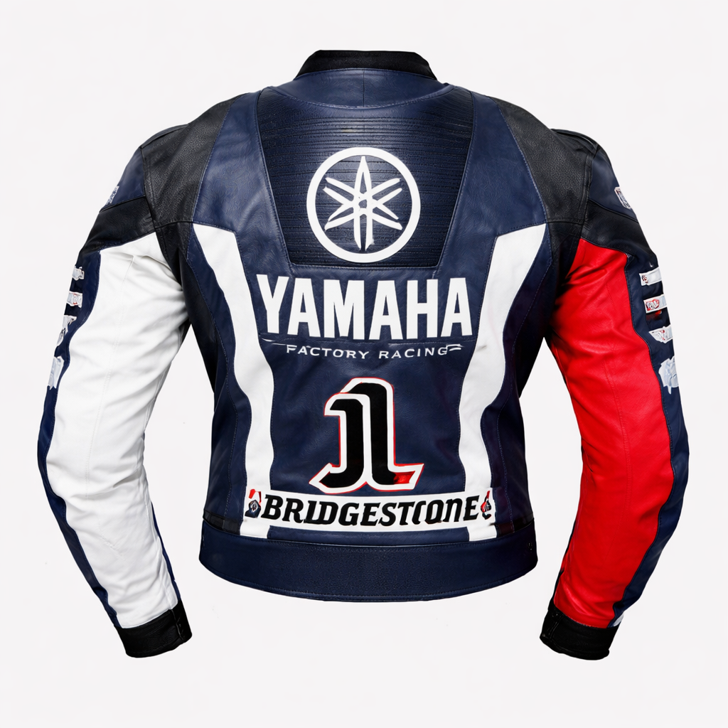 Yamaha Petronas Factory Racing Motorcycle Leather Jacket