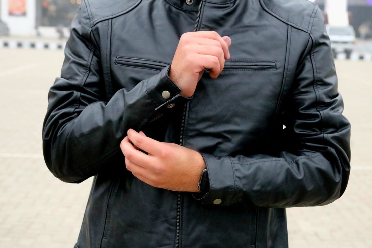 The Iconic Black Sheepskin Leather Jacket for men