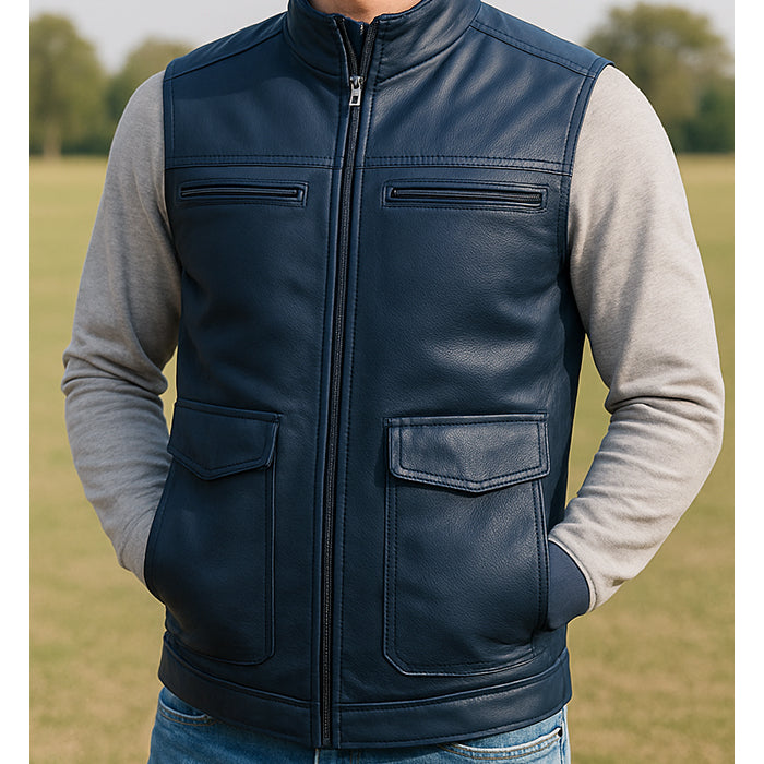 Leather classic west for men