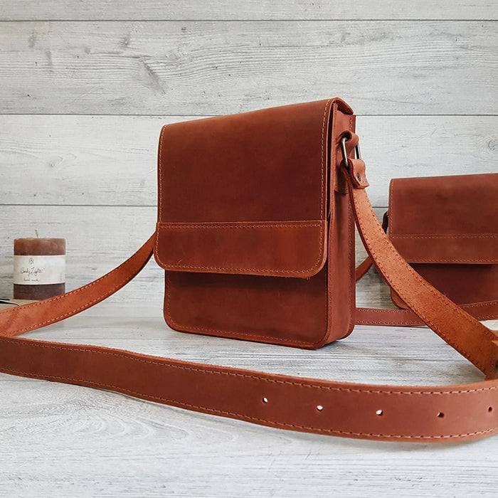 Men&#39;s leather cross body bag for travel