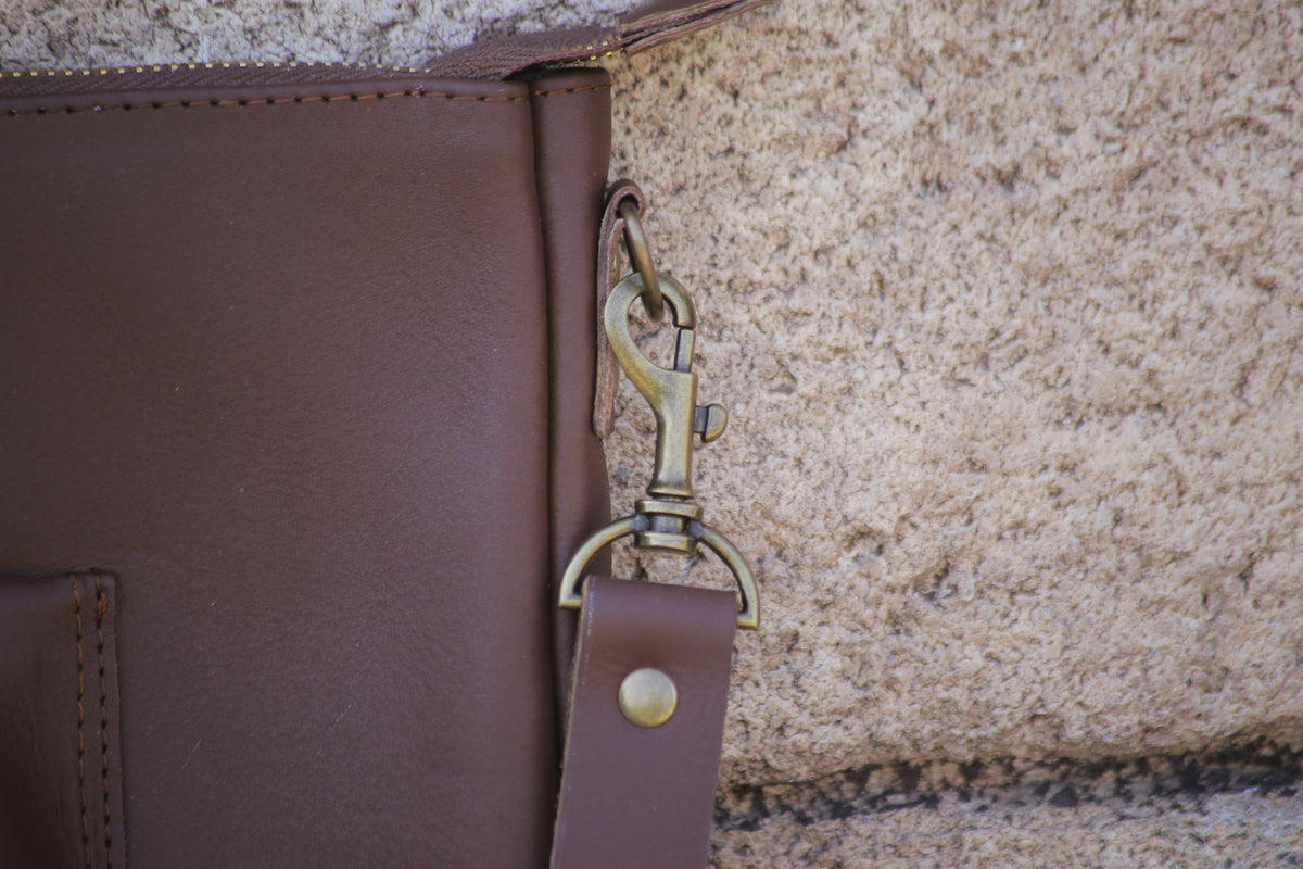 Ladies leather laptop Tote bag