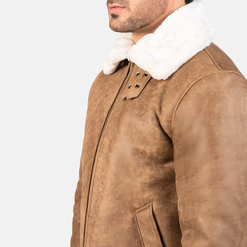 Premium Shearling Fur Leather Jacket, ultra soft original fur jacket, bomber jacket