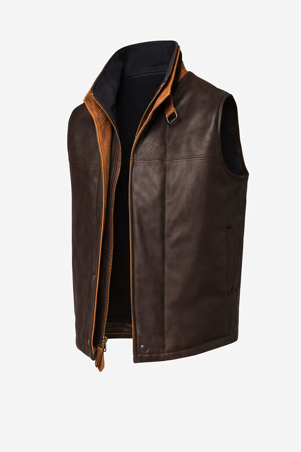Trekker Classic Men’s Brown Leather Vest