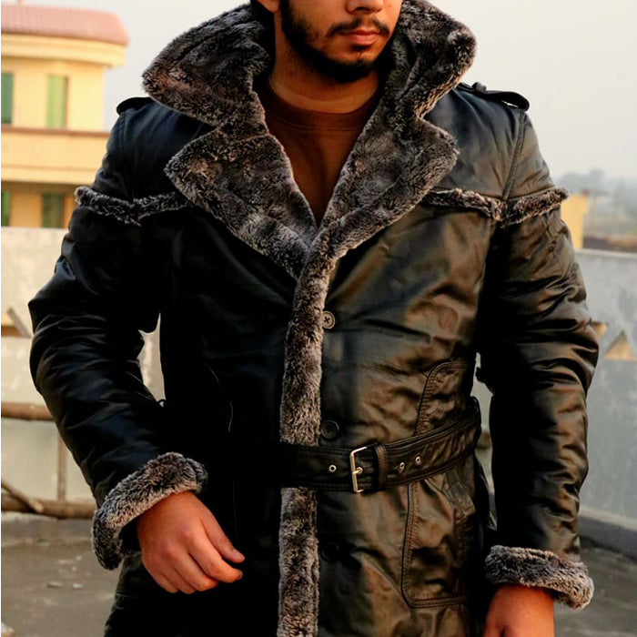 Premium long fur coat, original long fur coat with ultra soft fur