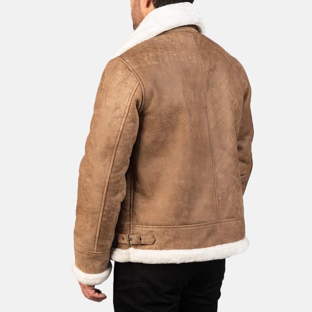 Premium Shearling Fur Leather Jacket, ultra soft original fur jacket, bomber jacket