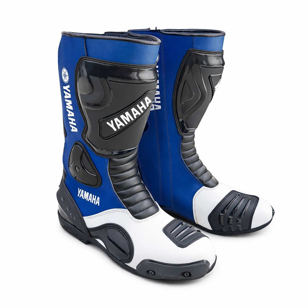 Yamaha Motorcycle Racing Leather Boots