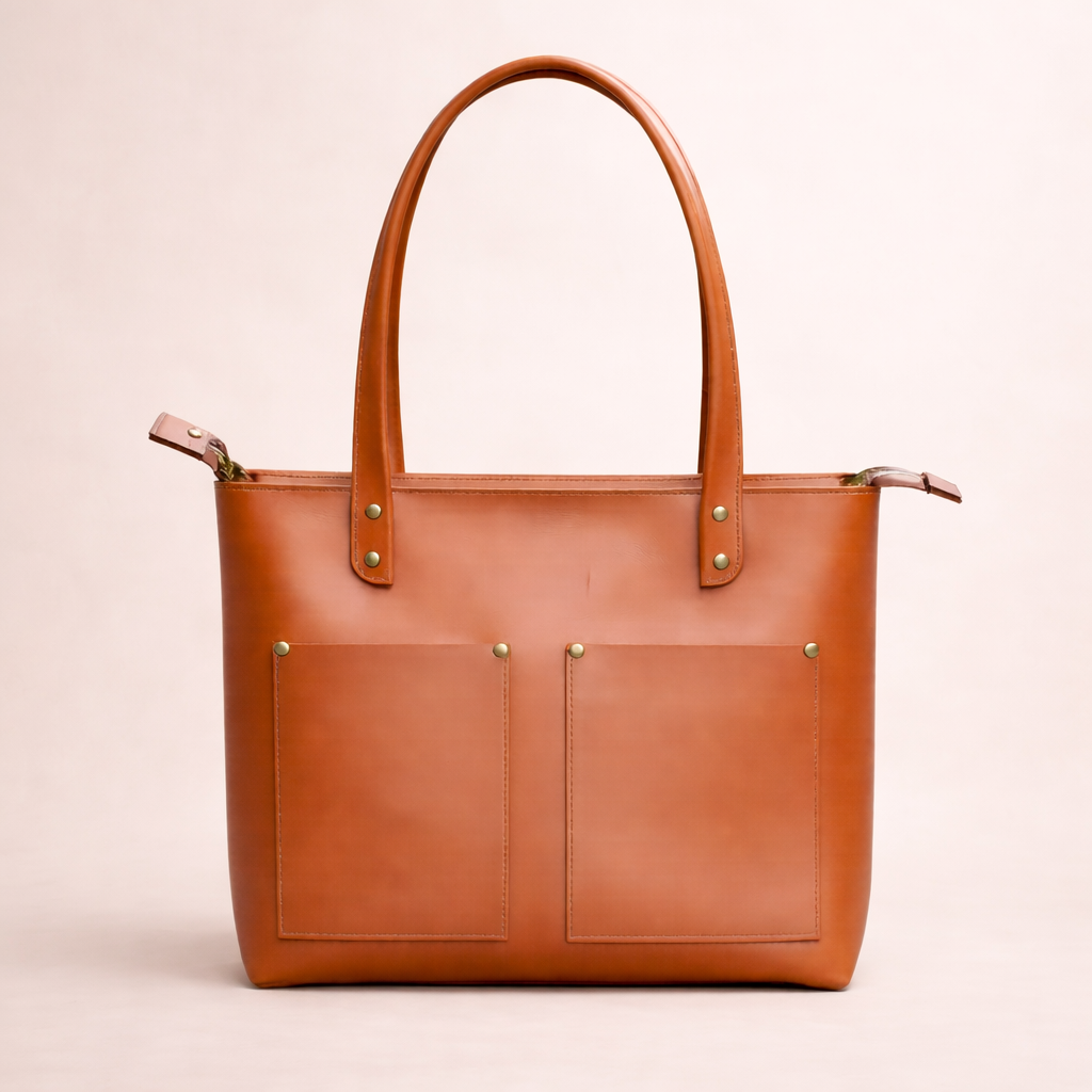 Premium Ladies Leather Tote – Elegant Everyday Handbag