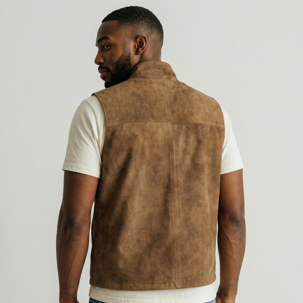 Men's Suede Casual Waistcoat Vest