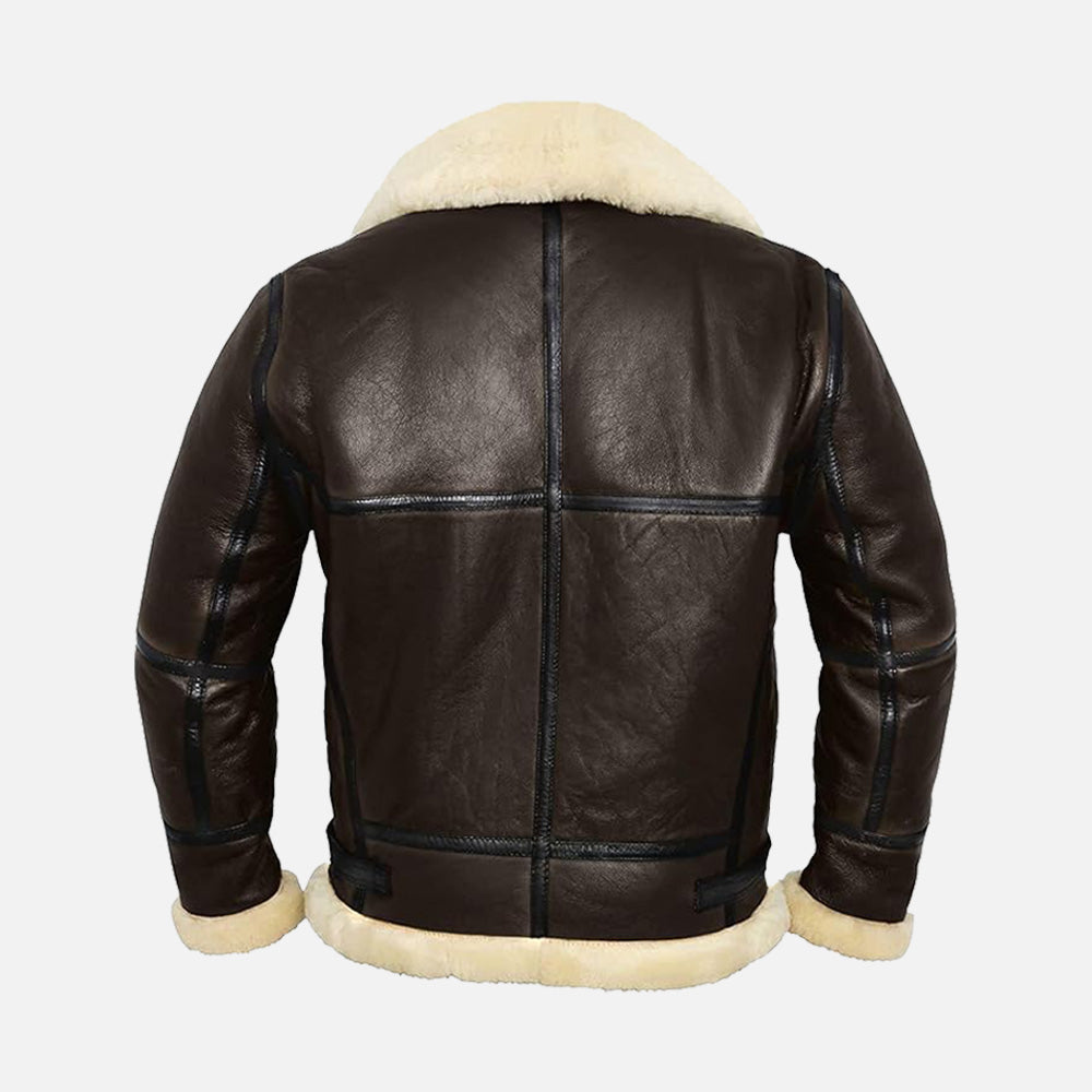 Premium Shearling Fur Leather Jacket, ultra soft original fur jacket, bomber jacket