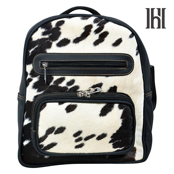 Natural Cowhide Backpack Bag, Real Cowhide Hair on Backpack Bag