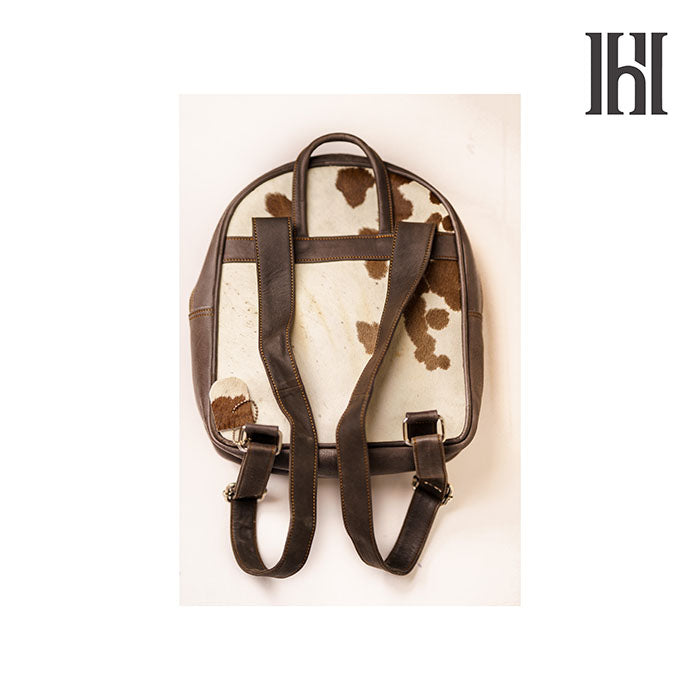 Natural Cowhide Backpack Bag, Real Cowhide Hair on Backpack Bag