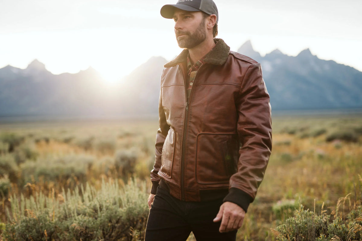 Maverick Leather Bomber Jacket