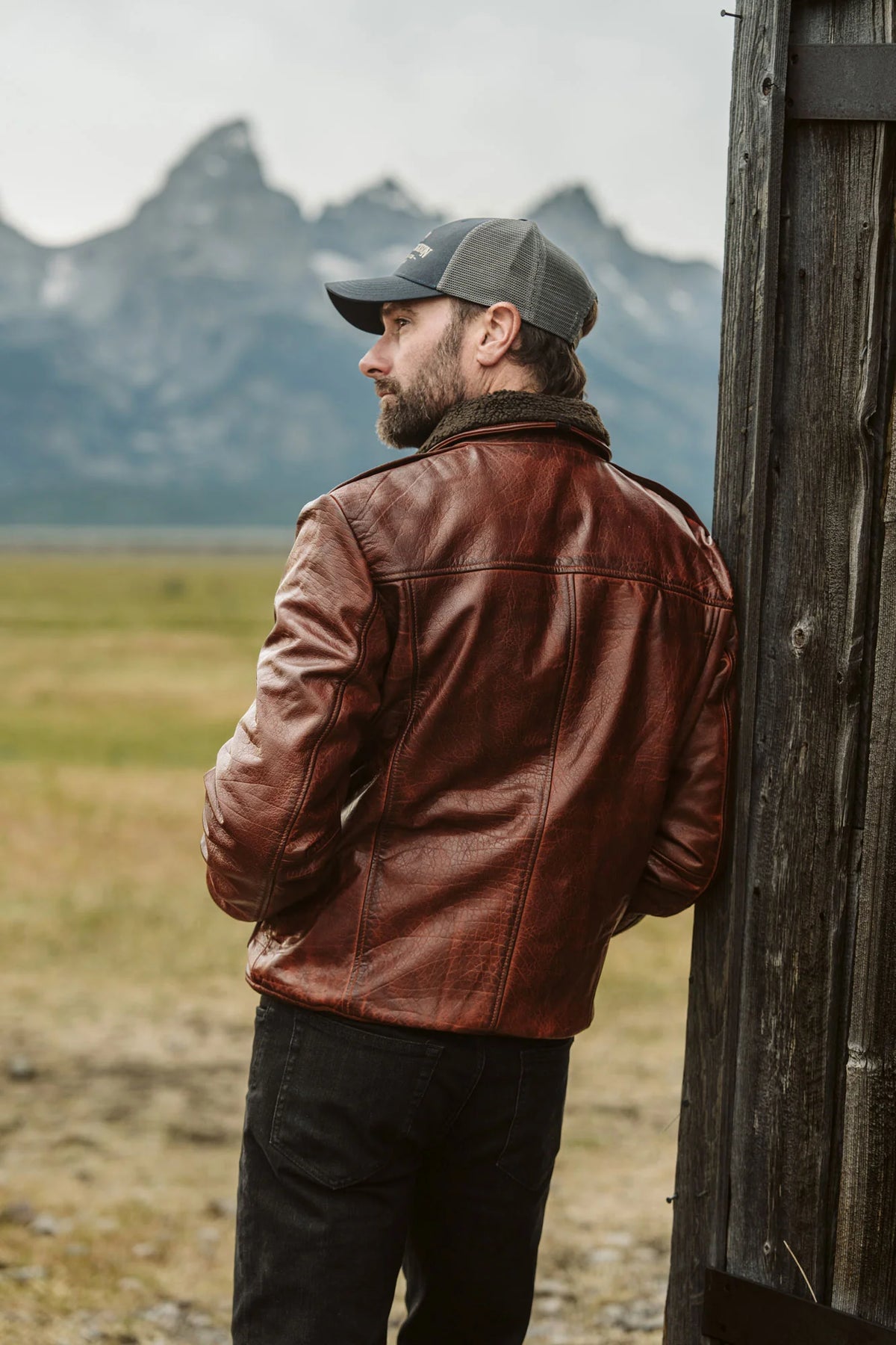 Maverick Leather Bomber Jacket
