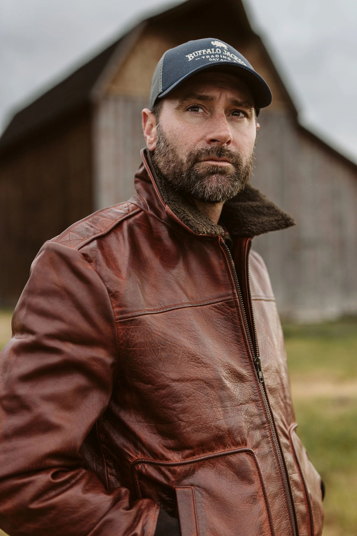 Maverick Leather Bomber Jacket