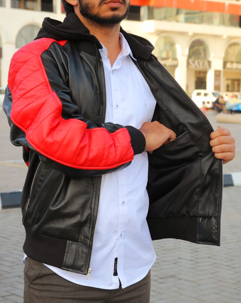 The Vintage Miami Vice Stunt Leather Bomber Jacket