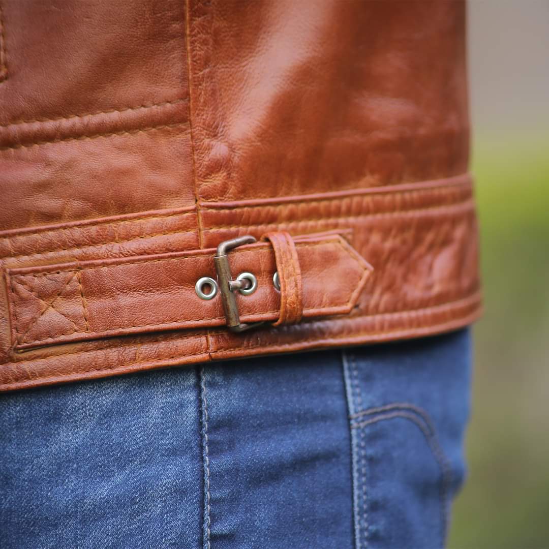 Original leather west for men