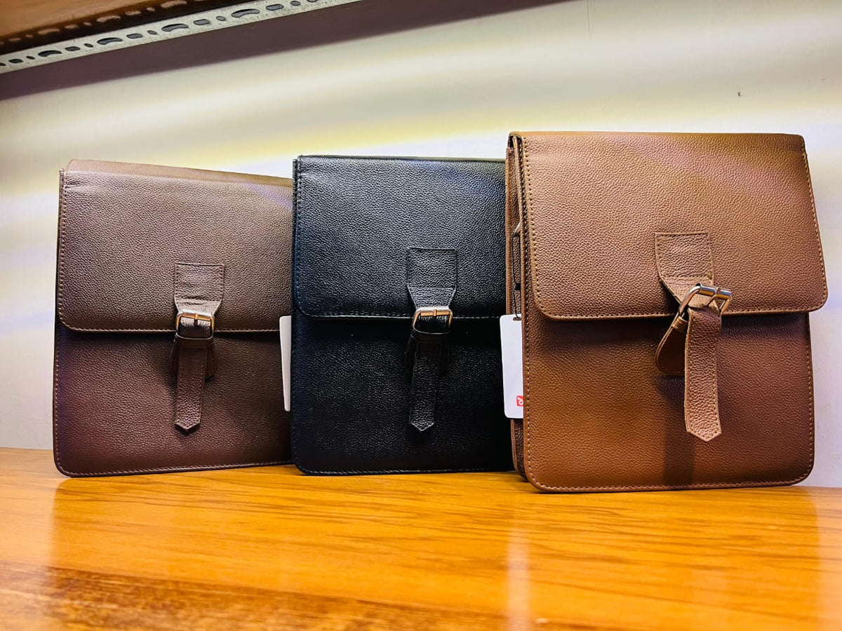 Genuine Leather Crossbody Bag for Men & Women | Travel & Daily Use 