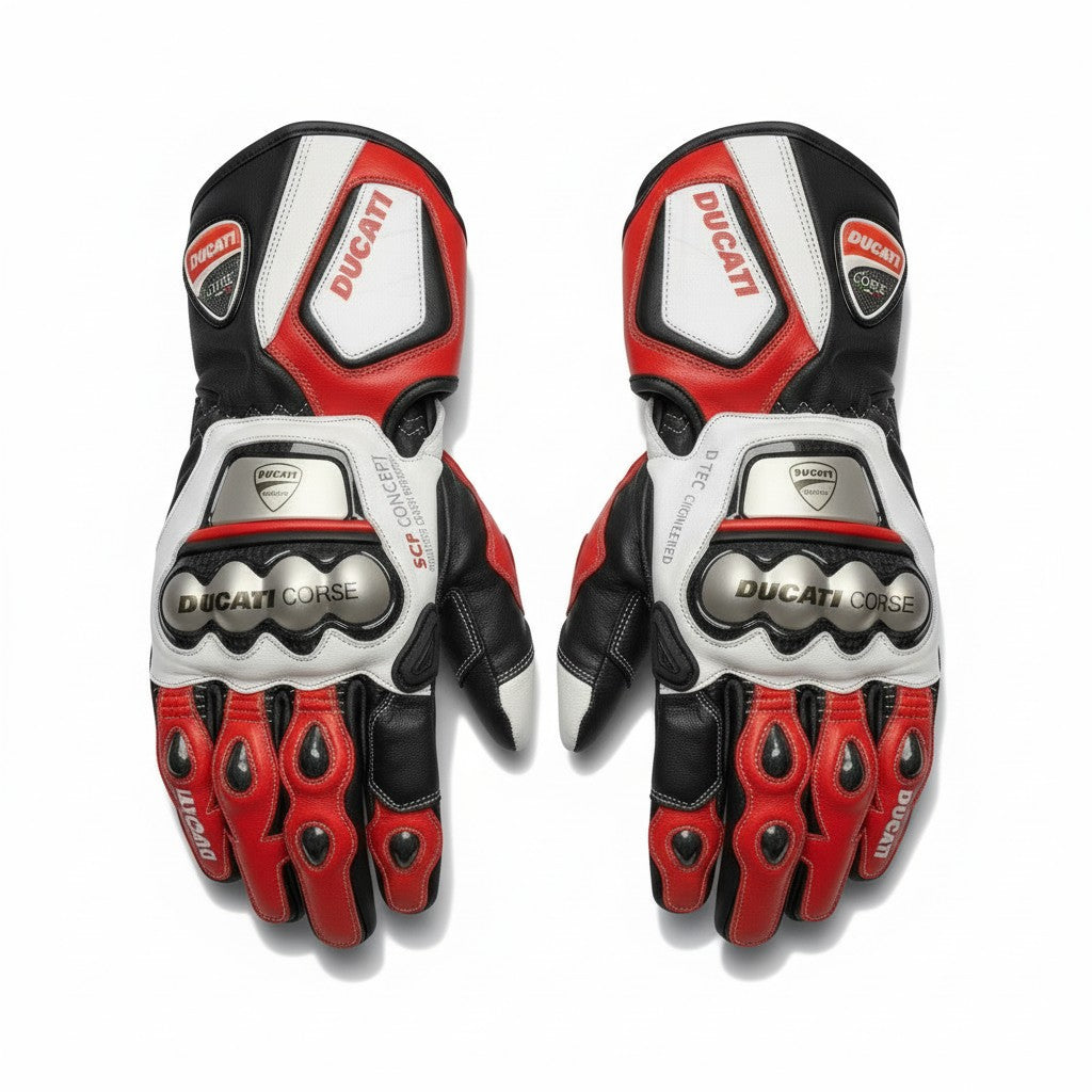 Ducati Corse C5 leather motorcycle gloves